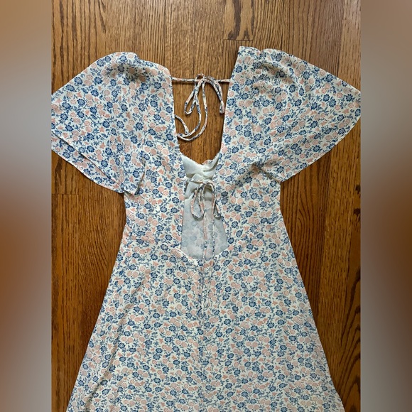 NWT Urban Outfitters  Spring Showers Floral Mini Dress Fit & Flare (M) - Picture 8 of 8